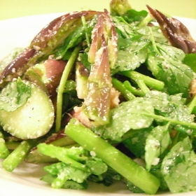 asparagus-watercress-salad