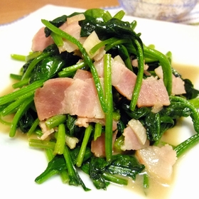 spinach-bacon-fried