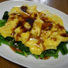 spinach-egg-oyster-sauce